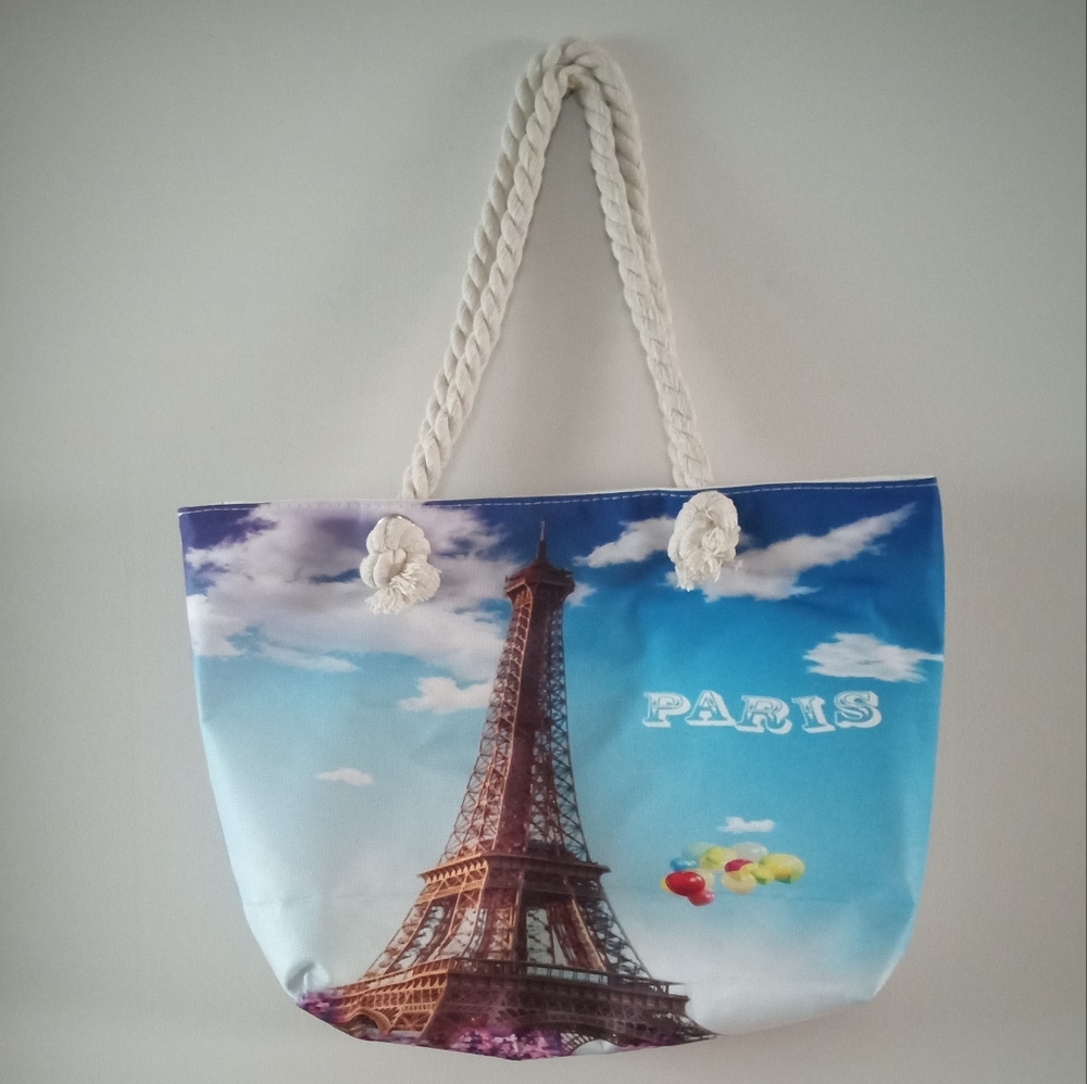 🗼👜 Paris Eiffel Tower Bag 👜🗼| Tote, Beach 🏖️ or Shopping 🛍️ Bag